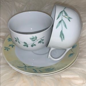 SALE!! Cup and saucer set of two